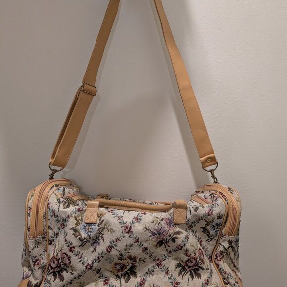 Vintage floral duffle bag - Picture 2 of 3
